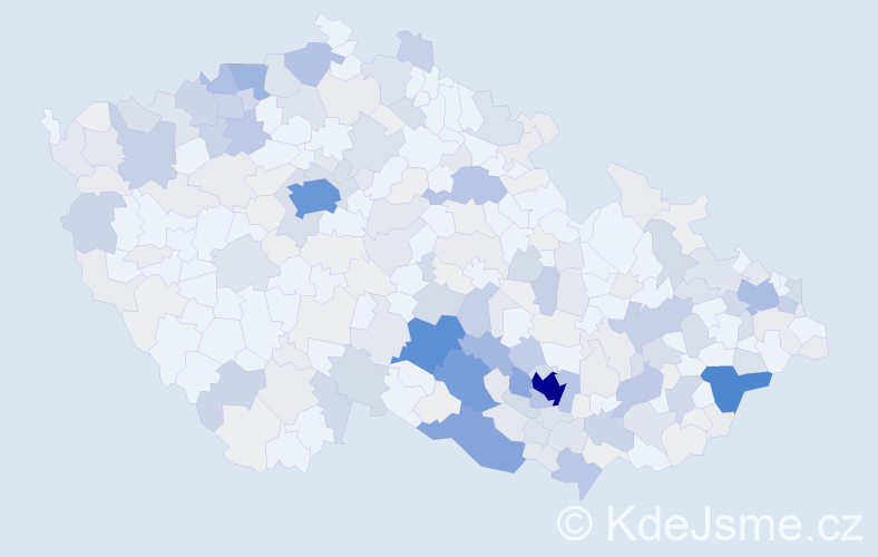 Příjmení: 'Filová', počet výskytů 975 v celé ČR