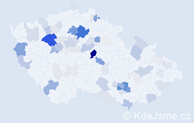 Příjmení: 'Truksa', počet výskytů 263 v celé ČR