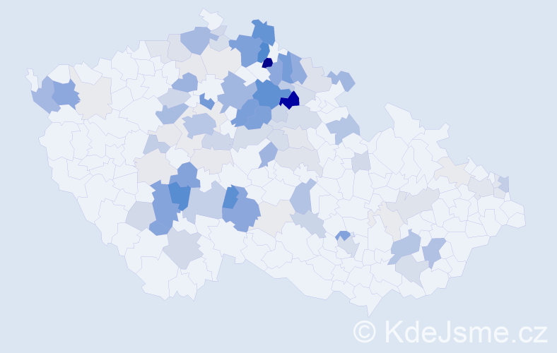 Příjmení: 'Lhota', počet výskytů 369 v celé ČR