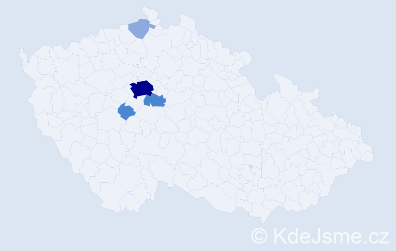Příjmení: 'Niewaldová', počet výskytů 10 v celé ČR