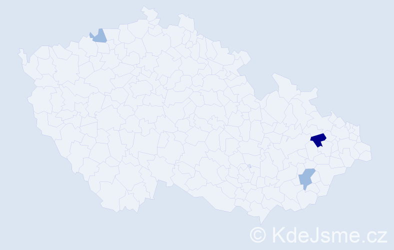 Příjmení: 'Mahušková', počet výskytů 6 v celé ČR