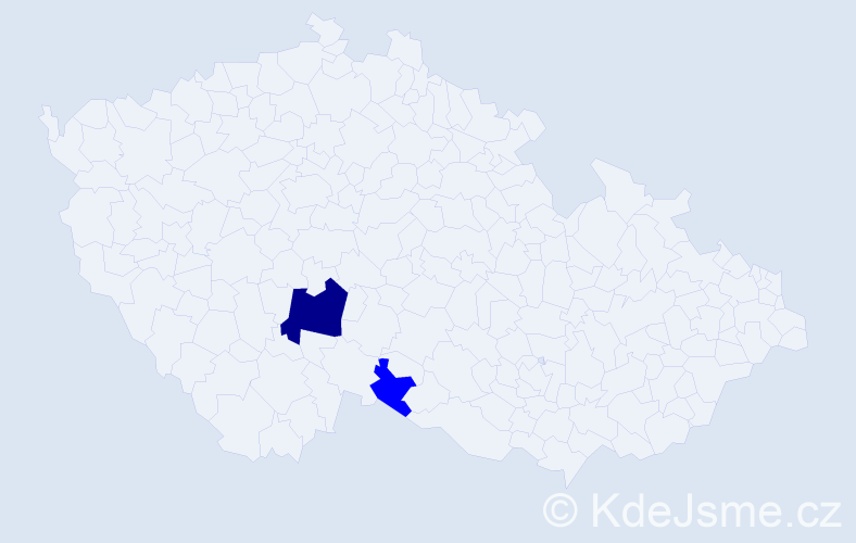 Příjmení: 'Burziková', počet výskytů 3 v celé ČR