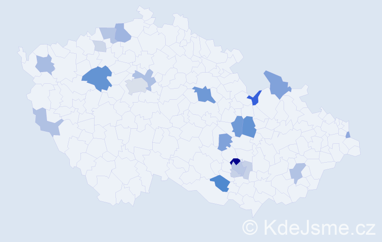 Příjmení: 'Römerová', počet výskytů 50 v celé ČR