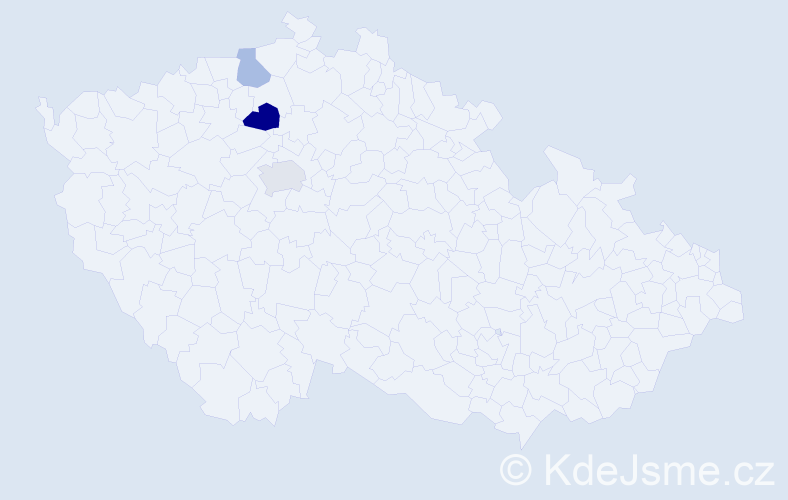 Příjmení: 'Drba', počet výskytů 15 v celé ČR