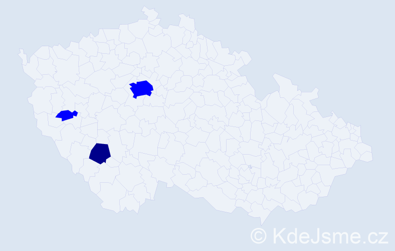Příjmení: 'Teynor', počet výskytů 4 v celé ČR