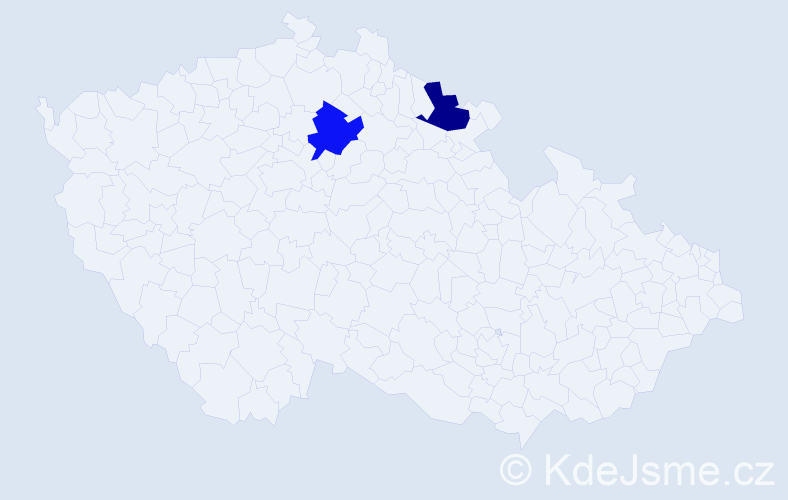 Příjmení: 'Andrzejewska', počet výskytů 2 v celé ČR