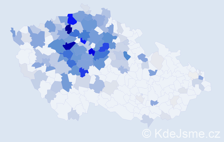 Příjmení: 'Douša', počet výskytů 742 v celé ČR