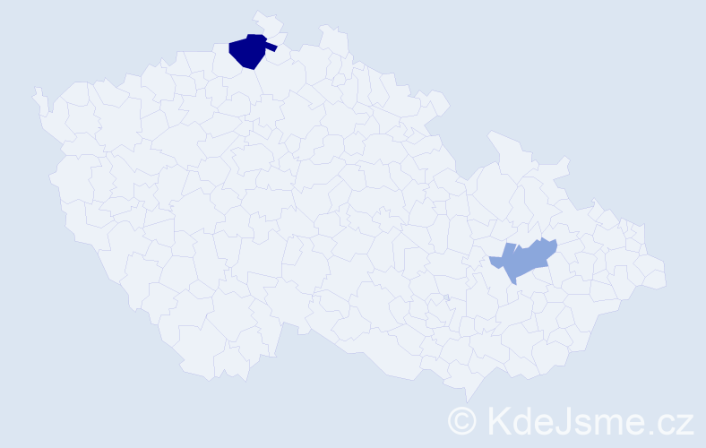 Příjmení: 'Jermolin', počet výskytů 4 v celé ČR