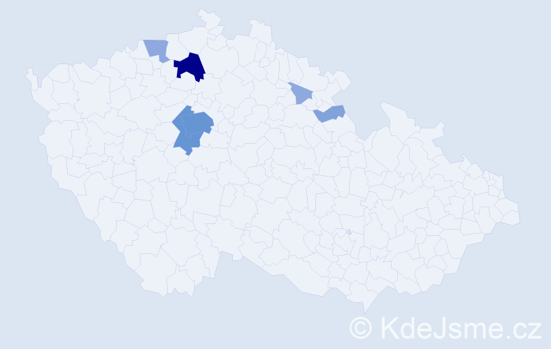 Příjmení: 'Rathausová', počet výskytů 18 v celé ČR