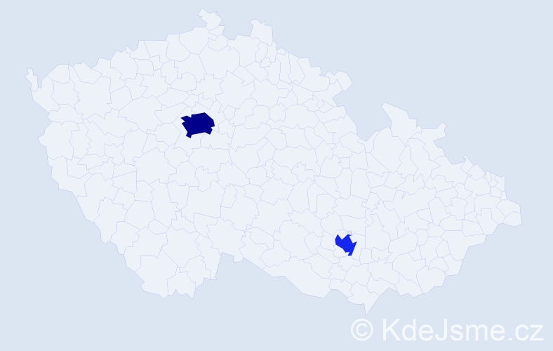 Příjmení: 'Lombardi', počet výskytů 5 v celé ČR