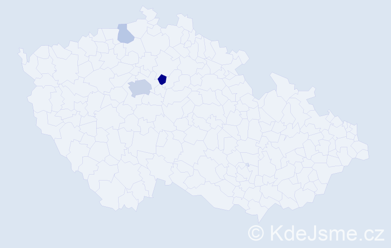 Příjmení: 'Kronbauerová', počet výskytů 8 v celé ČR
