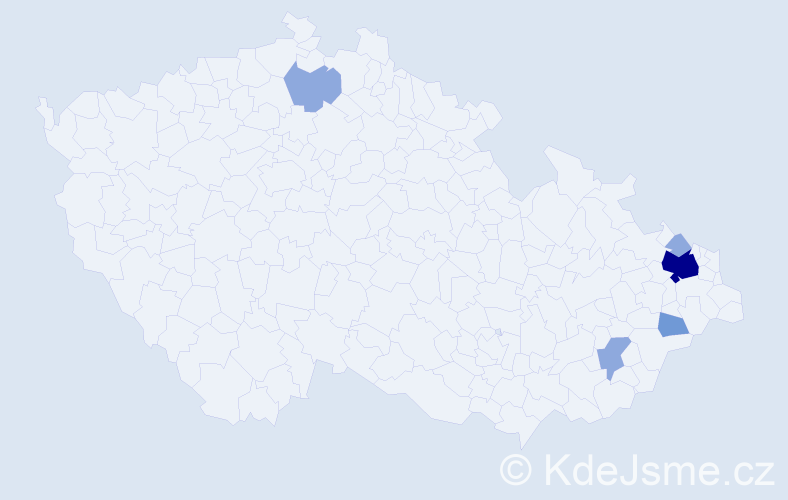 Příjmení: 'Mischingerová', počet výskytů 11 v celé ČR