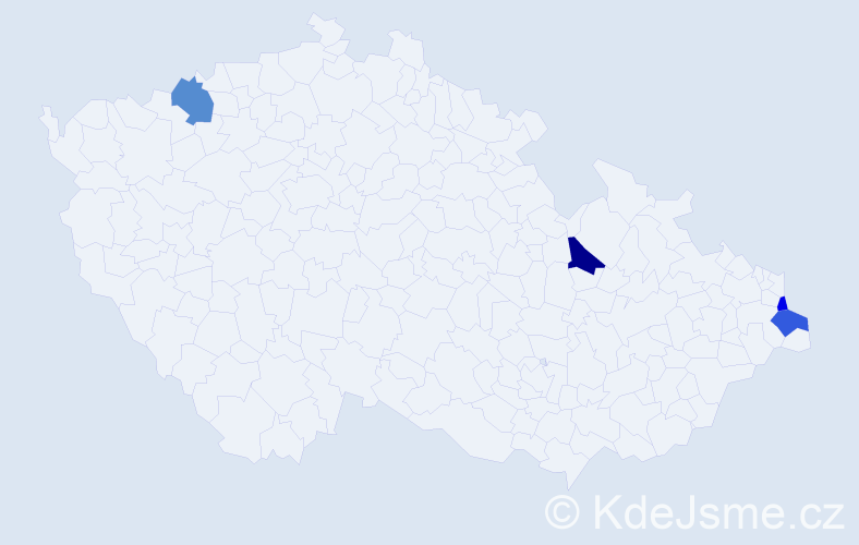 Příjmení: 'Bassler', počet výskytů 11 v celé ČR