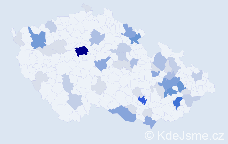 Příjmení: 'Siegel', počet výskytů 151 v celé ČR