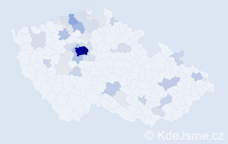 Příjmení: 'Guth', počet výskytů 122 v celé ČR