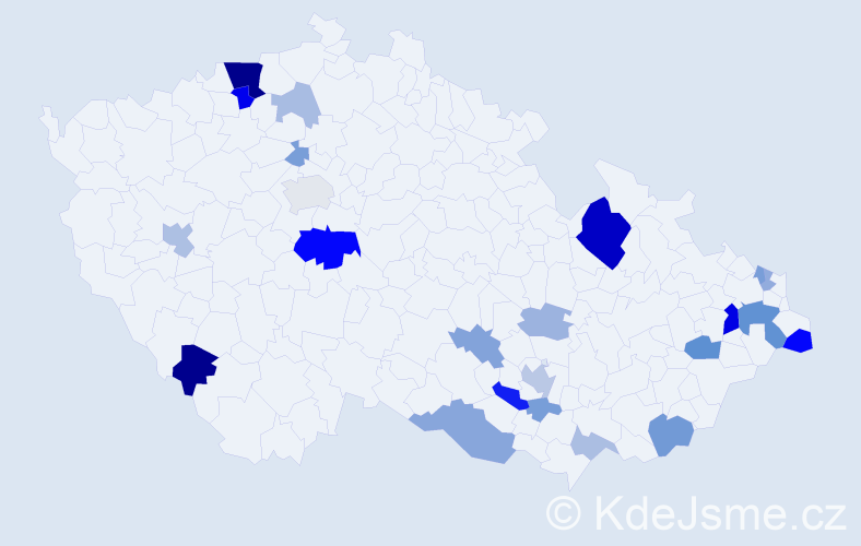 Příjmení: 'Weingartová', počet výskytů 59 v celé ČR