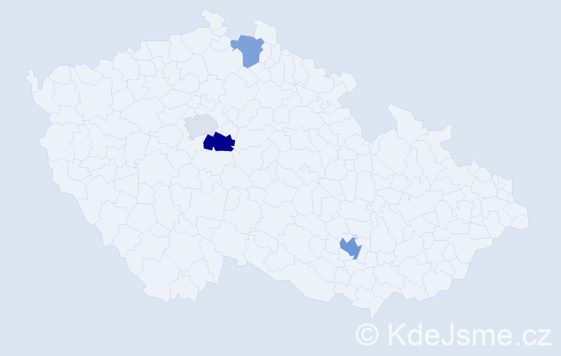 Příjmení: 'Reynoldsová', počet výskytů 7 v celé ČR