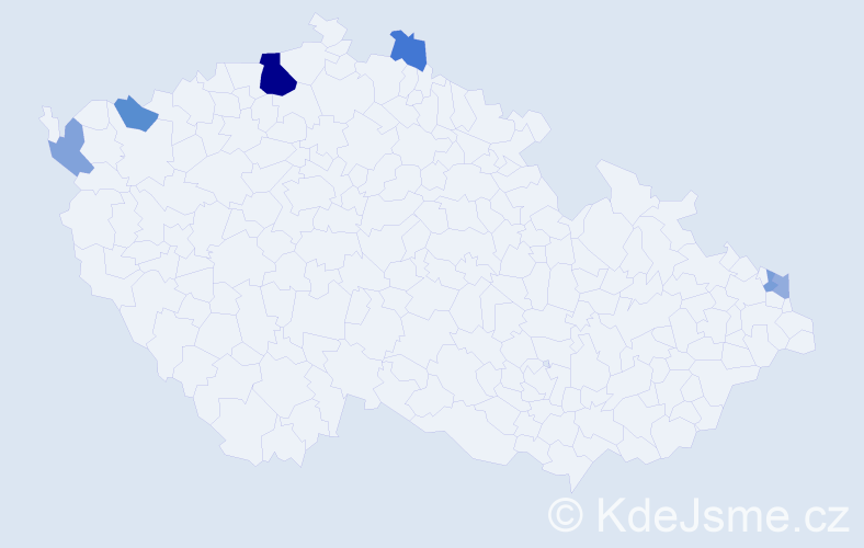 Příjmení: 'Chudinová', počet výskytů 12 v celé ČR