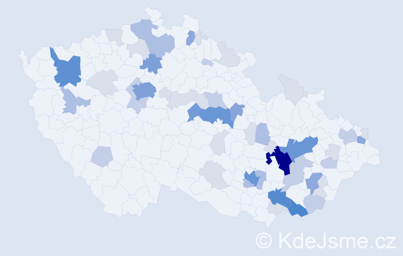 Příjmení: 'Rolencová', počet výskytů 163 v celé ČR