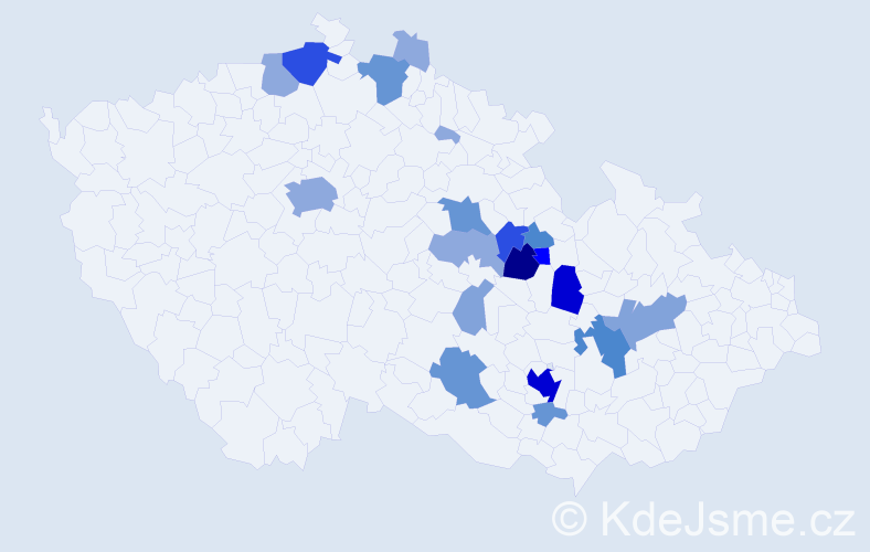 Příjmení: 'Huryta', počet výskytů 67 v celé ČR