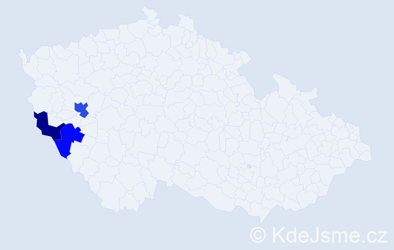 Příjmení: 'Kausek', počet výskytů 4 v celé ČR