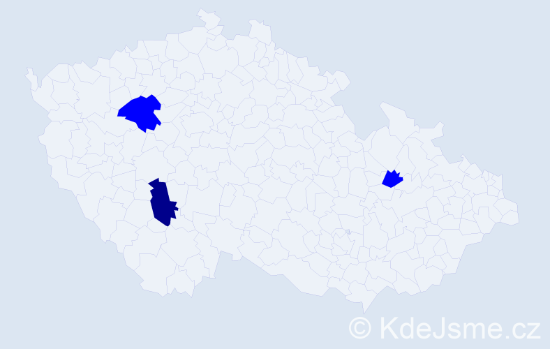 Příjmení: 'Vokřap', počet výskytů 4 v celé ČR