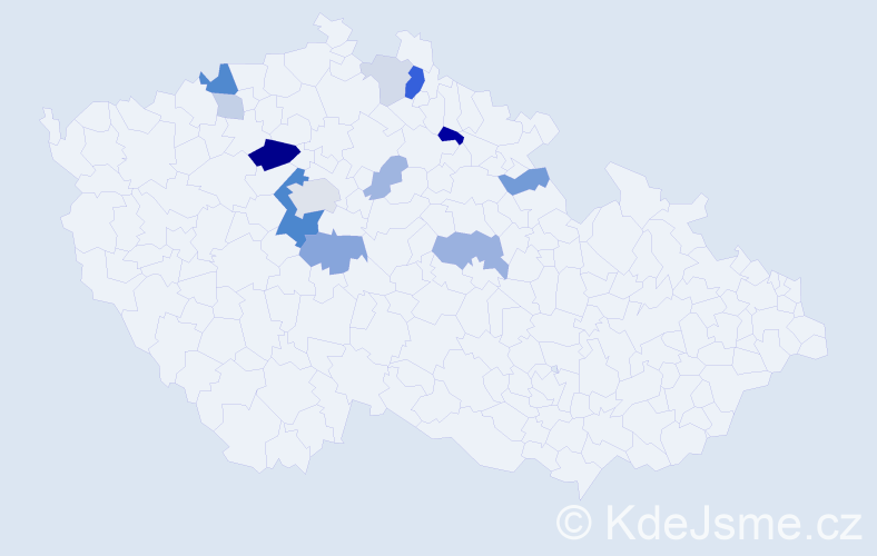 Příjmení: 'Maxima', počet výskytů 35 v celé ČR