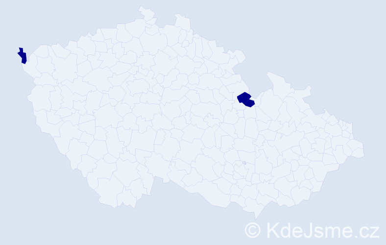 Příjmení: 'Munkh Erdene', počet výskytů 2 v celé ČR