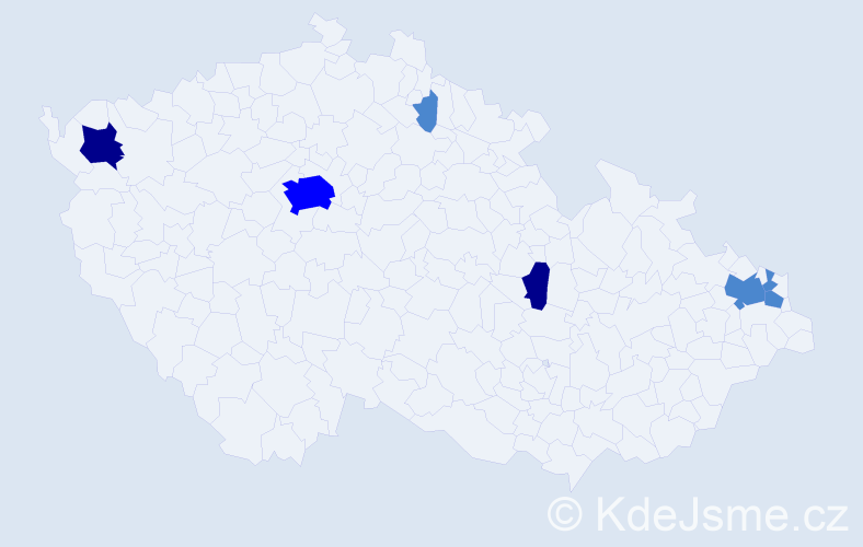 Příjmení: 'Pielová', počet výskytů 12 v celé ČR