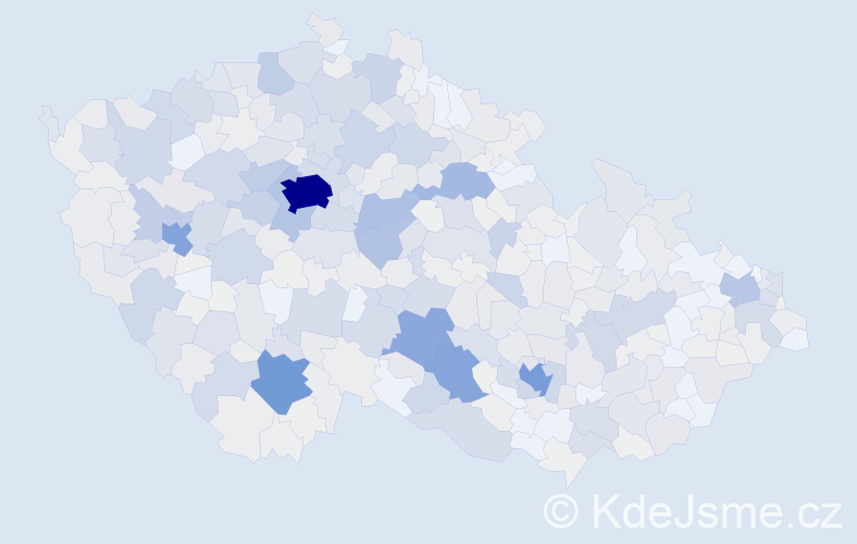 Příjmení: 'Trnka', počet výskytů 2958 v celé ČR