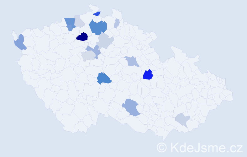 Příjmení: 'Quaiserová', počet výskytů 41 v celé ČR
