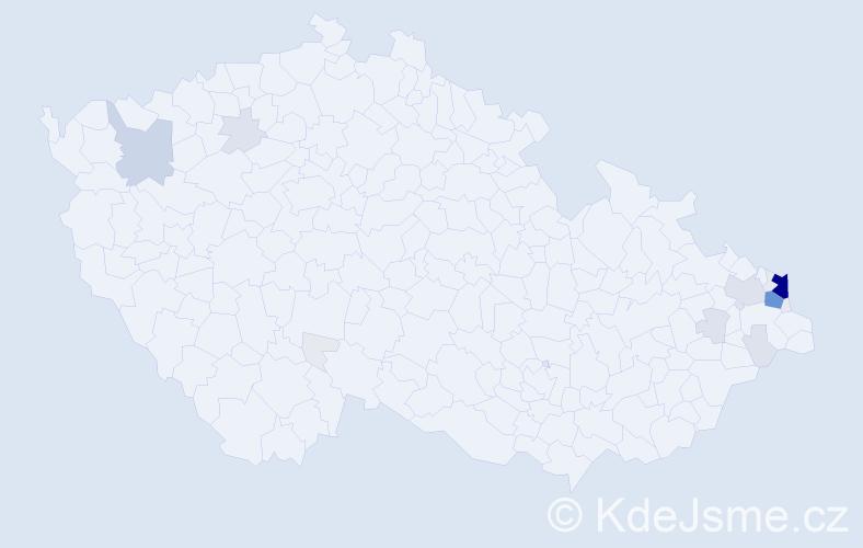 Příjmení: 'Owczarzy', počet výskytů 89 v celé ČR
