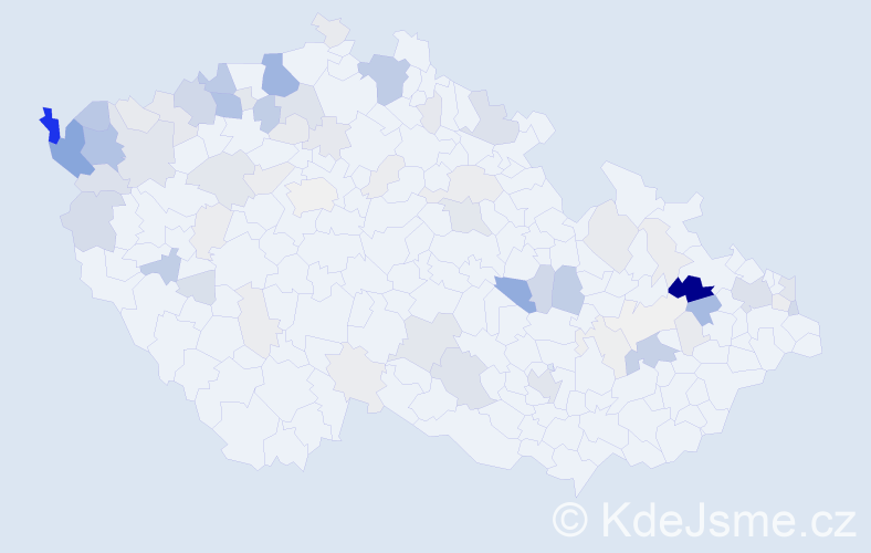 Příjmení: 'Šiváková', počet výskytů 316 v celé ČR