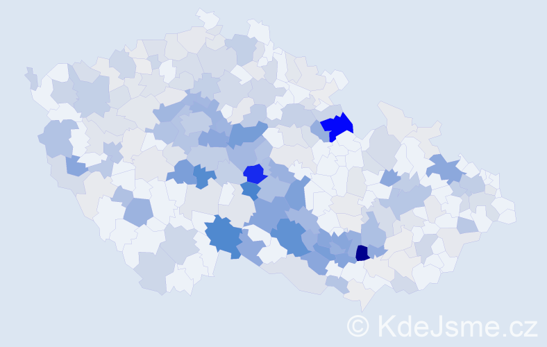 Příjmení: 'Holoubková', počet výskytů 931 v celé ČR