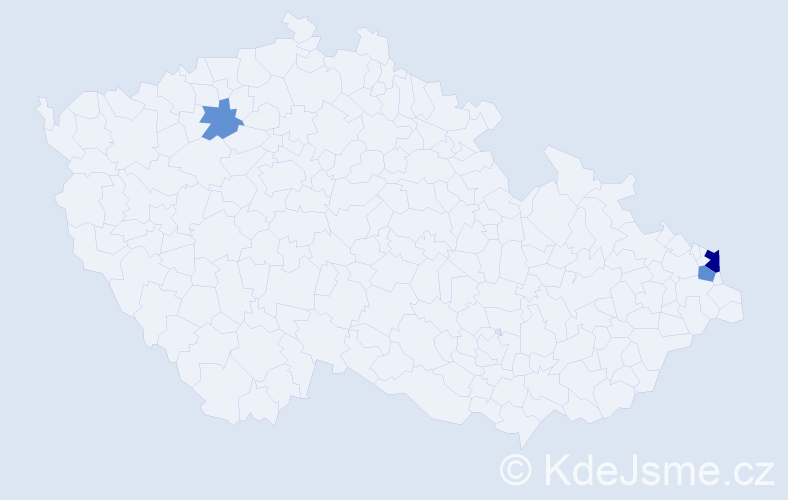 Příjmení: 'Panenko', počet výskytů 7 v celé ČR