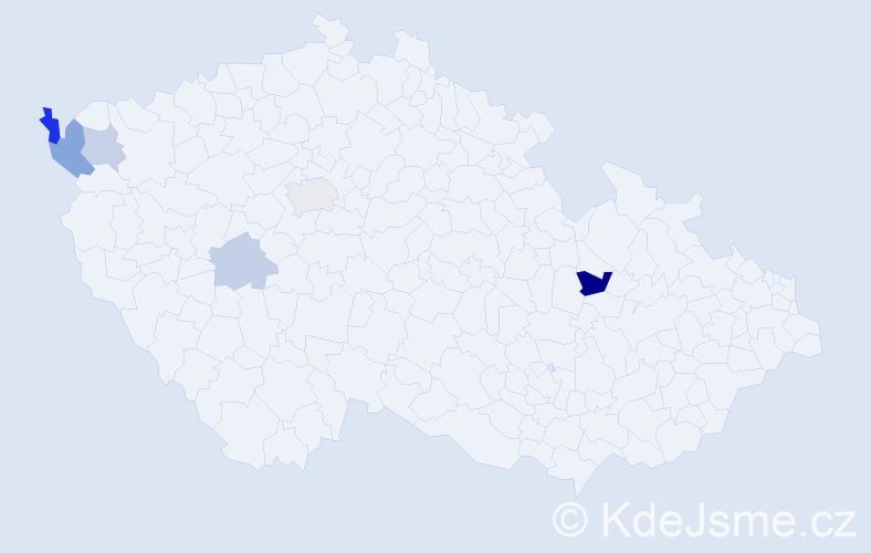Příjmení: 'Irišková', počet výskytů 11 v celé ČR
