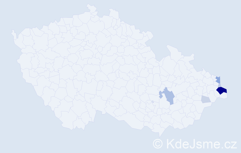 Příjmení: 'Haratková', počet výskytů 31 v celé ČR