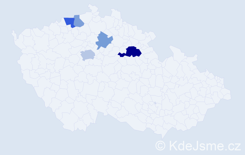 Příjmení: 'Rufertová', počet výskytů 11 v celé ČR