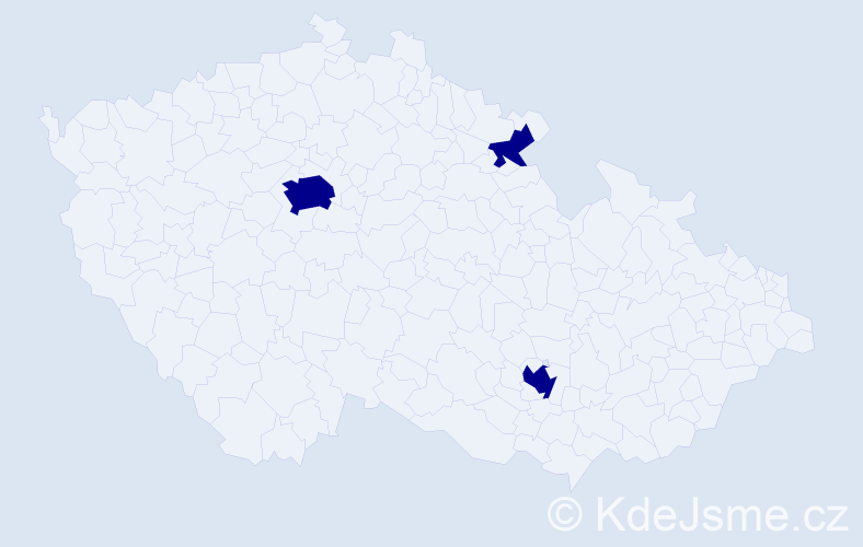 Příjmení: 'Solovic', počet výskytů 6 v celé ČR