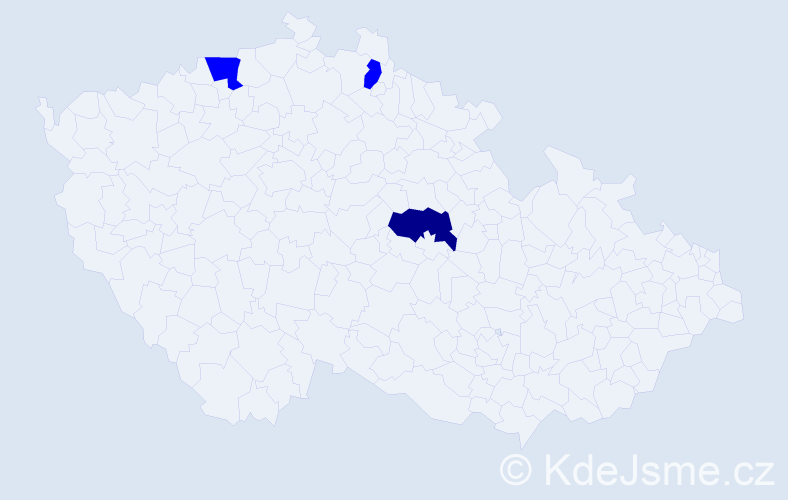 Příjmení: 'Erősová', počet výskytů 4 v celé ČR