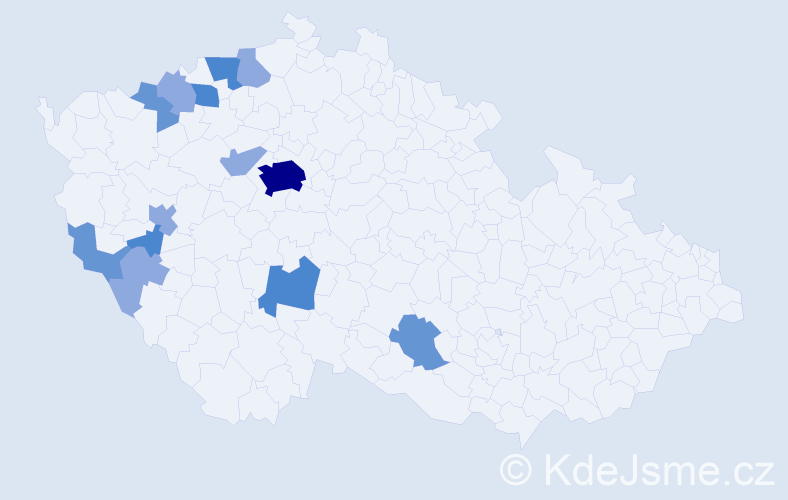 Příjmení: 'Aulík', počet výskytů 38 v celé ČR