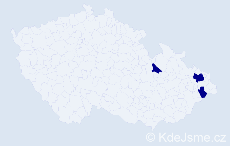 Příjmení: 'Balavajderová', počet výskytů 6 v celé ČR