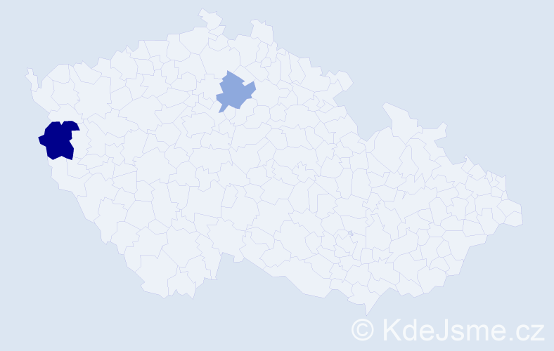 Příjmení: 'Kohnhäuserová', počet výskytů 7 v celé ČR