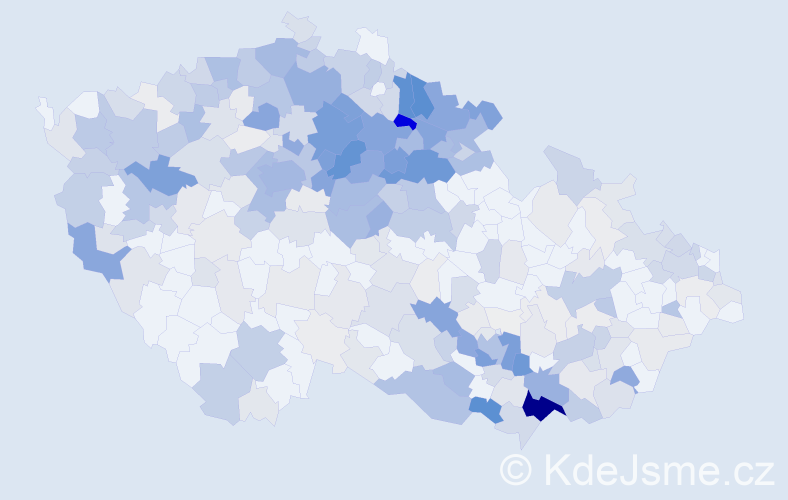 Příjmení: 'Antošová', počet výskytů 1546 v celé ČR