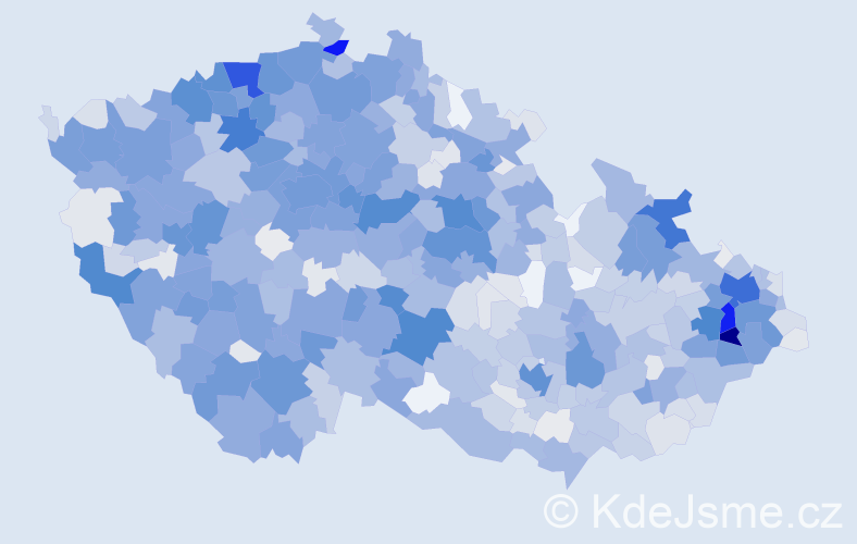 Příjmení: 'Holubová', počet výskytů 6609 v celé ČR
