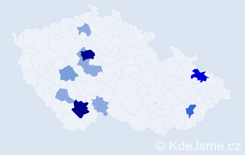 Příjmení: 'Votánková', počet výskytů 32 v celé ČR