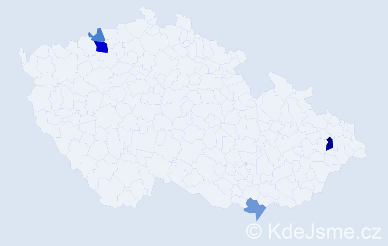 Příjmení: 'Marinkovová', počet výskytů 7 v celé ČR