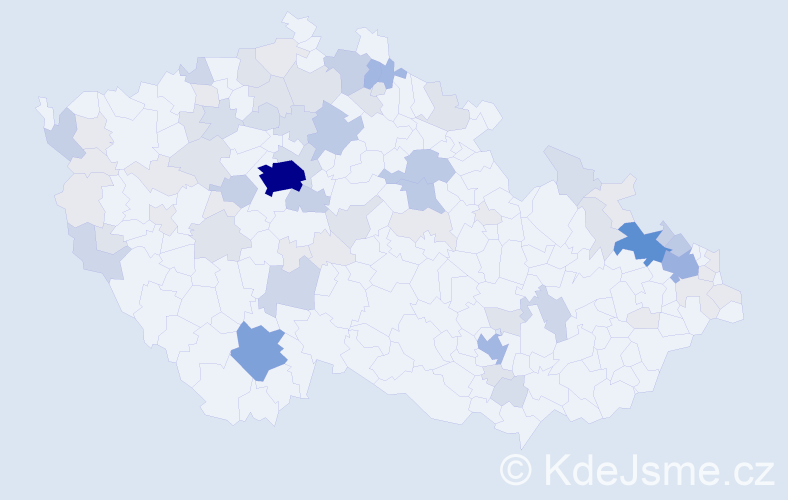 Příjmení: 'Herrmann', počet výskytů 262 v celé ČR