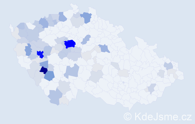 Příjmení: 'Panuška', počet výskytů 292 v celé ČR