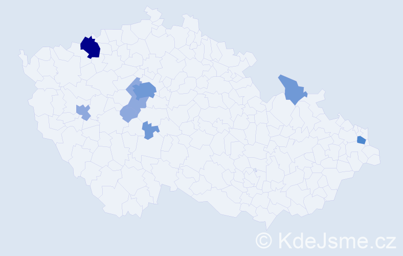 Příjmení: 'Nitkulinec', počet výskytů 18 v celé ČR